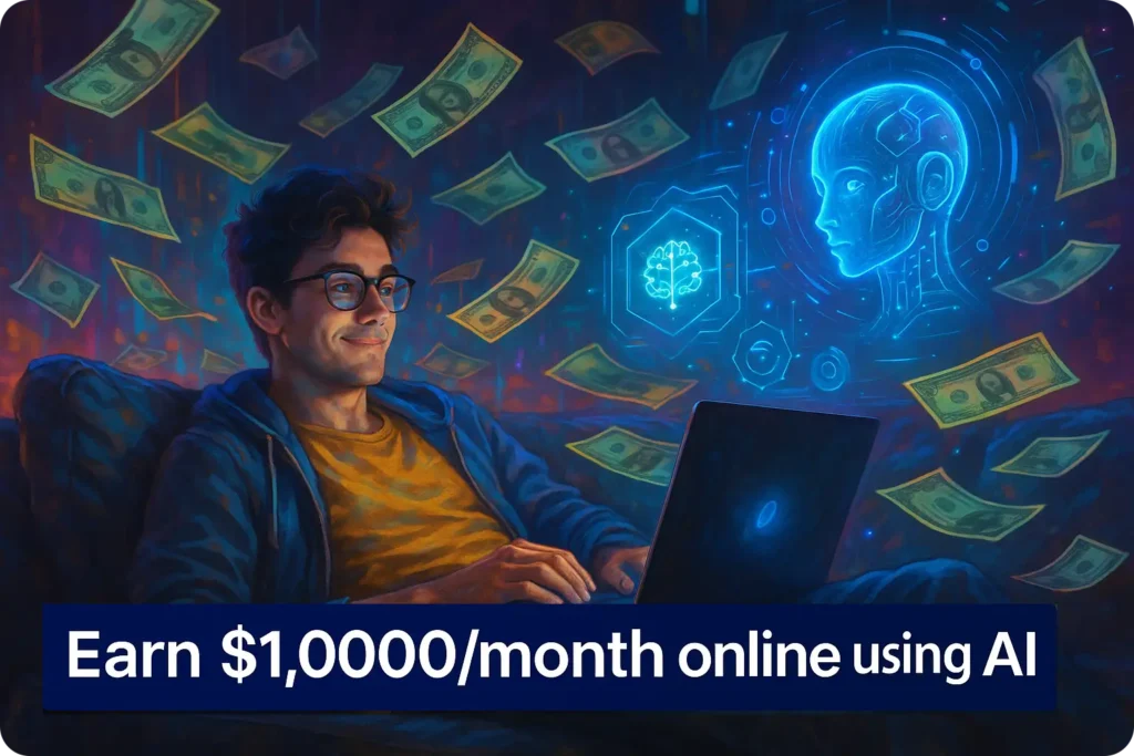 Laziest Way for Students to Earn $10k/month online using AI