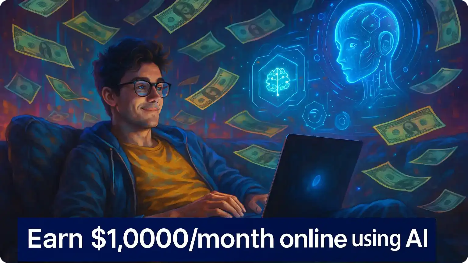Laziest Way for Students to Earn $10k/month online using AI